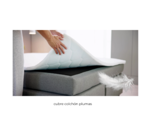 Cubre colchón plumas
