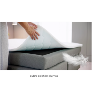 Cubre colchón plumas