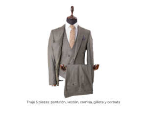 Traje 5 piezas Caballero