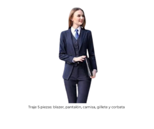 Traje 5 piezas Dama