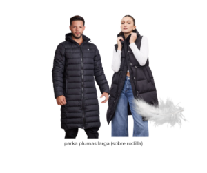 Parka plumas